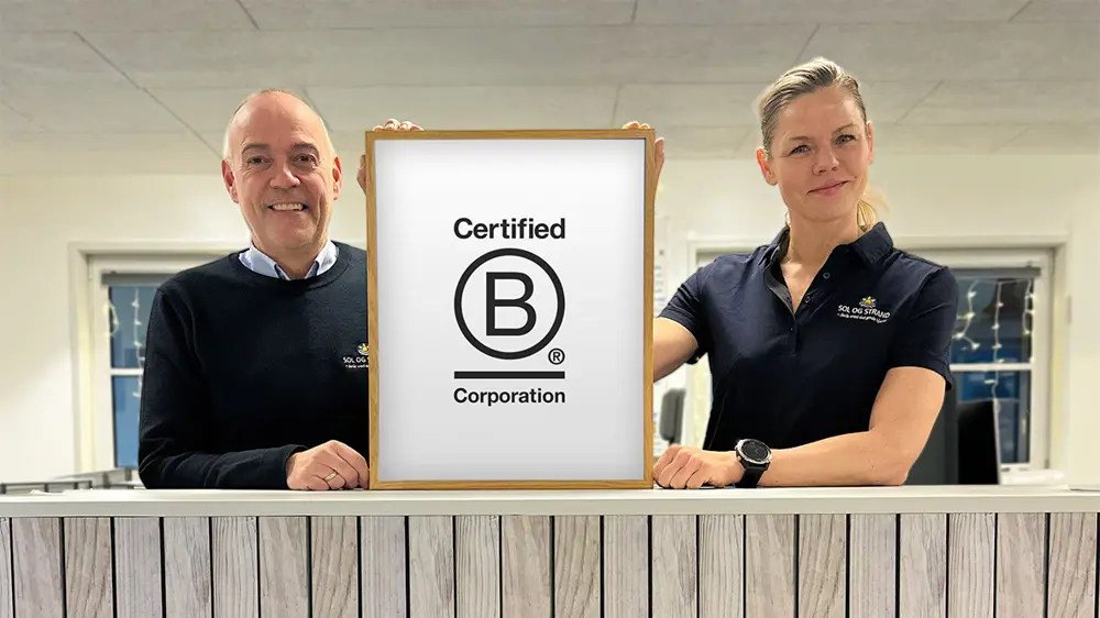 Sol og Strand certificeret med B Corp