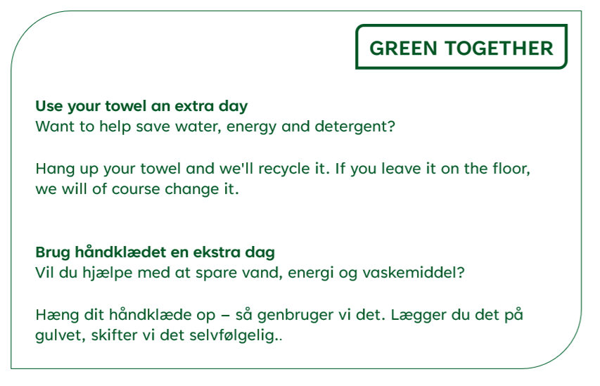 Håndklædet på gulvet